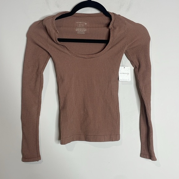 Free People Intimately | Clean Slate Layering Top in Withered Rose Size XS/S NWT - Picture 2 of 6